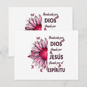 Von Gott gesegnet geliebt von Jesus RSVP Karte
