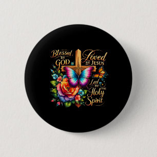 Von Gott gesegnet, von Jesus geliebt Ostertag  Button