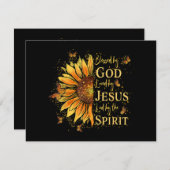 Von Gott gesegnet - von Jesus geliebt, Sonnenblume (Vorne/Hinten)