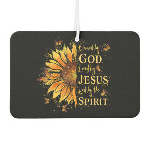 Von Gott gesegnet - von Jesus geliebt, Sonnenblume Autolufterfrischer