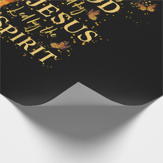 Von Gott gesegnet - von Jesus geliebt, Sonnenblume Geschenkpapier (Ecke)