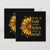 Von Gott gesegnet - von Jesus geliebt, Sonnenblume Save The Date (Vorne/Hinten)