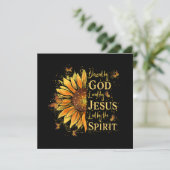 Von Gott gesegnet - von Jesus geliebt, Sonnenblume Save The Date (Stehend Vorderseite)