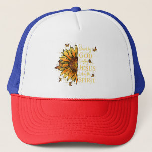 Von Gott gesegnet - von Jesus geliebt, Sonnenblume Truckerkappe
