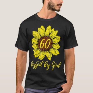 Von Gott gesegnete Frauen 60 Jahre Geburtstagsblum T-Shirt