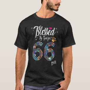 Von Gott gesegnete Frauen 66 Jahre 66. Geburtstag T-Shirt