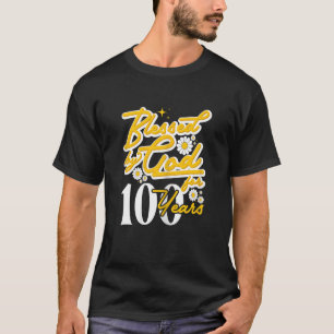 Von Gott gesegnete Frauen für 100 Jahre Frauen Blu T-Shirt