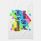 VON GOTT SEIT 60 JAHREN HERZGESTALTET KÜCHENTUCH (Vertikal)