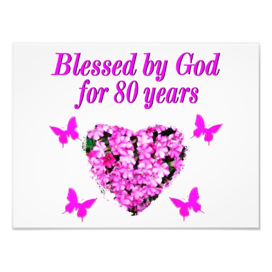 VON GOTT SEIT 80 JAHREN GESCHLOSSENE FLORALKONSTRU FOTODRUCK (Vorne)