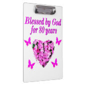 VON GOTT SEIT 80 JAHREN GESCHLOSSENE FLORALKONSTRU KLEMMBRETT (Rechts)