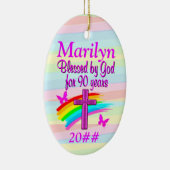 VON GOTT SEIT 90 JAHREN PERSONALISIERTE ORNAMENT (Rechts)