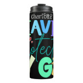 von Gott stark geschützt Thermosbecher (Vorderseite)