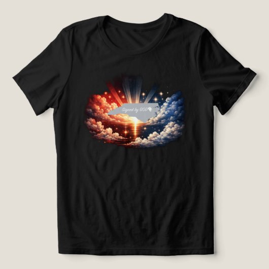 Von Gott unterschrieben Tri-Blend Shirt (Design Vorderseite)
