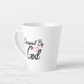 Von Gott weiß 12 oz. Latte Tasse (Linke Ecke)