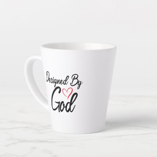 Von Gott weiß 12 oz. Latte Tasse (Linke Ecke)