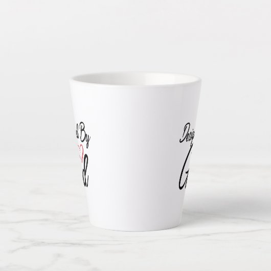 Von Gott weiß 12 oz. Latte Tasse (Vorderseite)