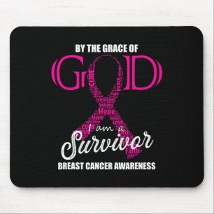Von Gottes Gnade bin ich ein Brustkrebsüberlebende Mousepad