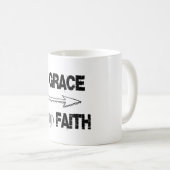 Von Grace durch das Glaubensbibelverse Kaffeetasse (VorderseiteRechts)