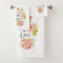 Von Grace gerettet - Ephesianer 2:8 Badhandtuch Set