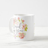 Von Grace gerettet - Ephesianer 2:8 Kaffeetasse (Vorderseite Links)