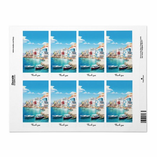 Von Griechenland Inspirierte Mykonos-Elegante Dank (Vorne)