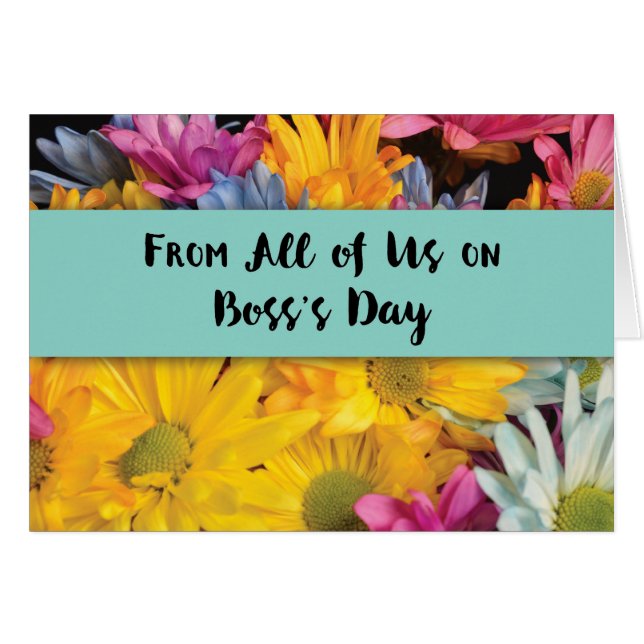 Von Group Boss's Day Danke Gerbera Daisies (Vorderseite (Horizontal))