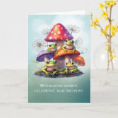 Von Group Funny Birthday wünscht sich mit Frosch u Karte (Gelbe Blume)