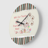 Von Group, Happy Nurse Practitioner Week Große Wanduhr (Winkel)