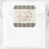 Von Group, Happy Nurse Practitioner Week Quadratischer Aufkleber (Tasche)