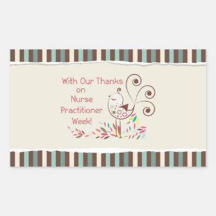 Von Group, Happy Nurse Practitioner Week Rechteckiger Aufkleber