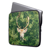 VON GRÜNEN PFLANZE UMGEBUNG, ROWN UND WEISS LAPTOPSCHUTZHÜLLE (Vorderseite Links)