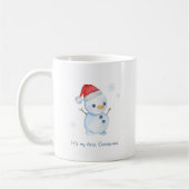 Von Hand gefertigt, grün und rot Kaffeetasse (Links)