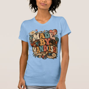 Von Hand gefertigt(ish) Vintage-Näh-Craft-Design T-Shirt