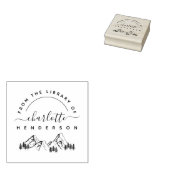 Von Hand gezeichnet Berge, modern aus dem Biblioth Gummistempel (Stempel)