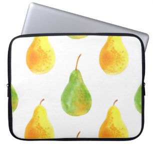 Von Hand gezeichnet Birnen, Aquarellbilder Laptopschutzhülle