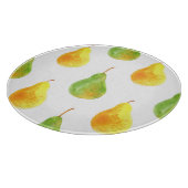 Von Hand gezeichnet Birnen, Aquarellbilder Schneidebrett (Ecke)