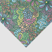 Von Hand gezeichnet Blumenfantasie Seidenpapier (Ausschnitt)