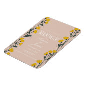 Von Hand Gezeichnet Botanische Vintage-Hochzeit Magnet (Linke Seite)