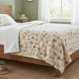 Von Hand Gezeichnet Cartoon-Insekten-Muster-Kehlko Sherpadecke