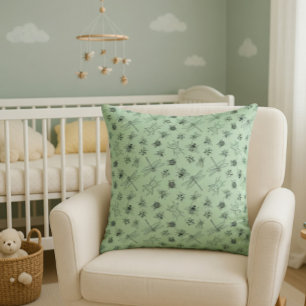 Von Hand Gezeichnet Cartoon-Insektenmuster Kissen