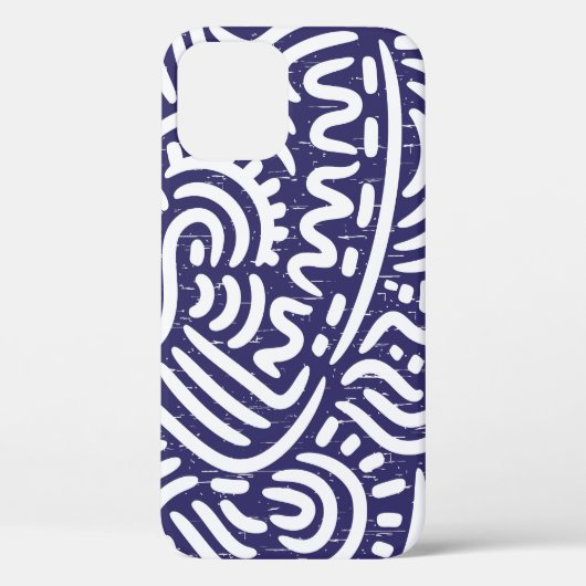 Von Hand gezeichnet ethnische Elemente, lebendiges Case-Mate iPhone Hülle (Rückseite)