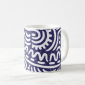 Von Hand gezeichnet ethnische Elemente, lebendiges Kaffeetasse (VorderseiteRechts)