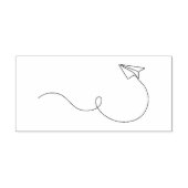 von Hand gezeichnet fliegendes Flugzeug Gummistempel (Prägung)