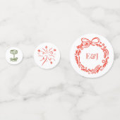 Von Hand Gezeichnet, gespenstisch spielerisch Dood Konfetti (Rückseiten)