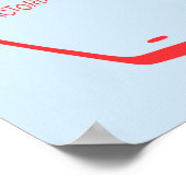 Von Hand gezeichnet Karte Kanadas mit Abbildungen Poster (Ecke)