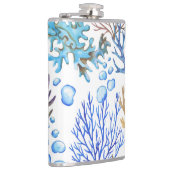 Von Hand gezeichnet Korallen: Unterwasser-Seemuste Flachmann (Rechts)