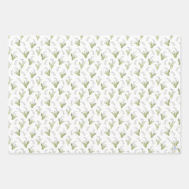 Von Hand Gezeichnet Lily of the Valley Summer Wild Geschenkpapier Set