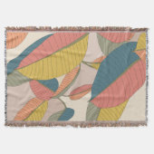 Von Hand Gezeichnet Magnolia Tree Blätter Cotton W Decke (Vorderseite)