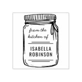 Von Hand gezeichnet Mason Jar aus der Namensküche Gummistempel (Prägung)