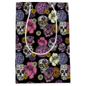 Von Hand Gezeichnet mexikanische Holiday Sugar Sku Mittlere Geschenktüte (Vorderseite)